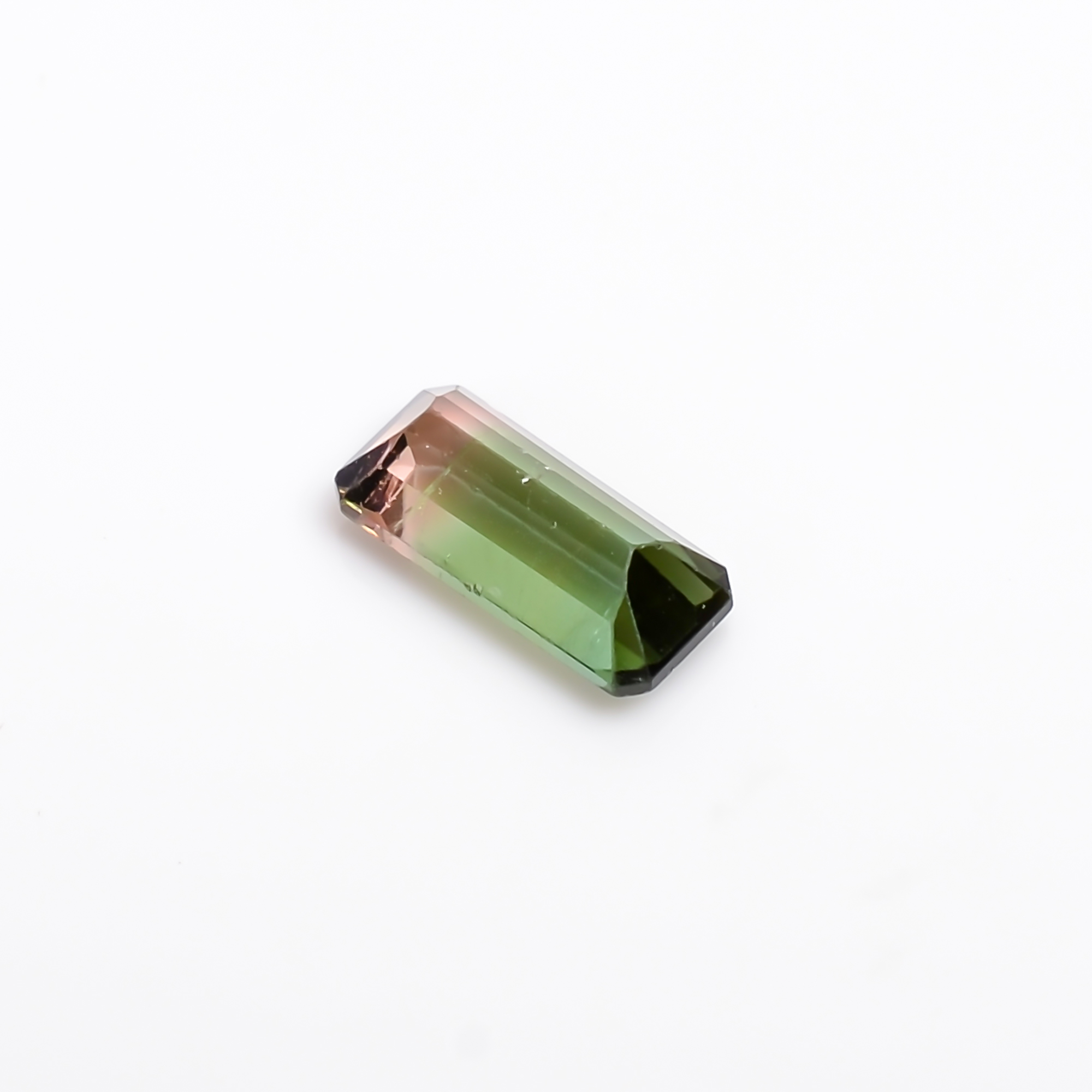 Natural Watermelon Tourmaline Radiant Cut Stone Gemstone