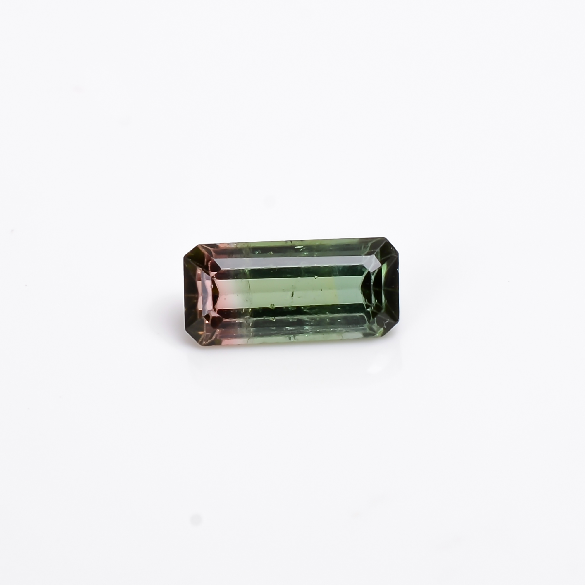 Natural Watermelon Tourmaline Radiant Cut Stone Gemstone