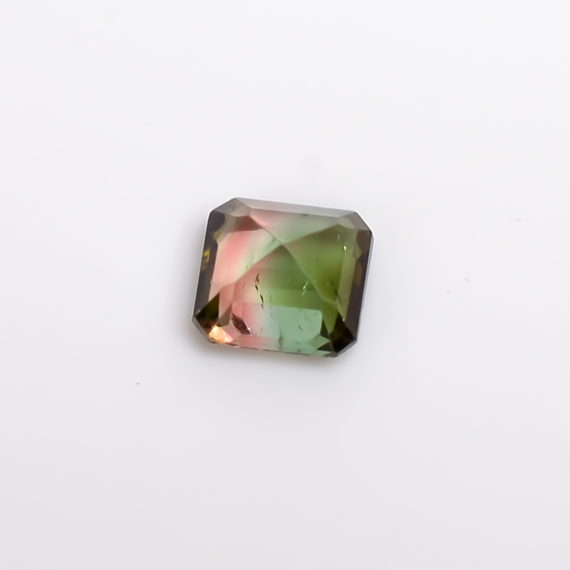 Natural Watermelon Tourmaline Cushion Gemstone